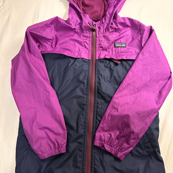 Patagonia Kids' Purple and Black Wind Breaker Jacket - Picture 1 of 4